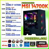 PCBH GAMING MSI CORE i7 14700K / Z790 / RTX3060 12GB / 32GB DDR5 / 500GB