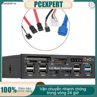 PCER♦Multi-Function USB 3.0 Hub eSATA SATA Port Internal Card Reader PC Dashboard Media Front Panel