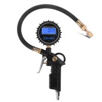 Pcf * Đồng hồ đo áp suất lốp kỹ thuật số 200 PSI Đồng hồ đo áp suất không khí Cao su kim loại hạng nặng