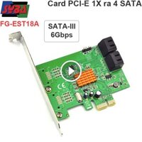 PCI-E card 1X ra 4 SATA 6GB – card mở rộng cổng SATA cho máy tính để bàn Syba FG-EST18A