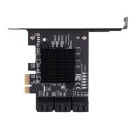 Pci-E To Sata3.0 Expansion Card 6-Port 6G for Ssd Hdd Ipfs Mining Riser Card Expansion Ipfs Hard Disk