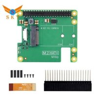 Pcie to M.2 HAT + cho 5 Gen2 Gen3 M.2 NVME SSD 2230 / 2242 M Key PCIE GPIO Bảng mở rộng cho RPI5