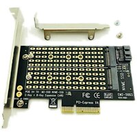 Pcie To M2/M.2 Adapter M.2 Ngff To Desktop Pcie X4 X8 X16 Nvme Sata Dual Ssd Pci Express Adapter Card