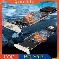 Pciex16 Sang M.2 Adapter Board Key 4 NVME 4x32Gbps Hỗ Trợ M.2 SSD 2280 / 60 / 42 / 30