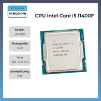 [PCNGON] CPU Intel Core i5 11400F, 2.6GHz Turbo 4.4GHz, 6 nhân 12 luồng, LGA1200 – Tray, không fan