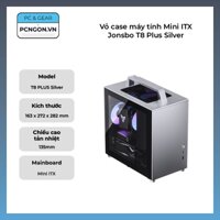 [PCNGON] Vỏ case máy tính Mini ITX Jonsbo T8 Plus Silver
