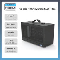 [PCNGON] Vỏ case máy tính Mini ITX Shiny Snake S400 – Đen (Kèm Riser 3.0)