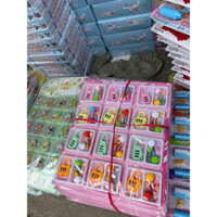 【PCST】 ****vỉ 12 bộ ổ kháo số kèm kẹp giấy ghim tẩy 【KM247】