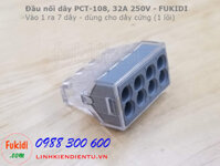 PCT-108 đầu nối dây vào một ra 7, dùng cho dây cứng (dây điện một lõi)