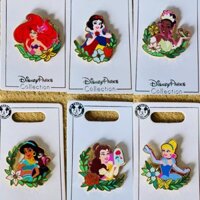 Pdd / / disney Huy Hiệu disney pin disney Huy Chương Nàng Tiên Cá Lọ Lem Diana Jasmine Bell Công Chúa WH250319