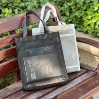 Pdd / / Phong Cách Dọc Preppy Style Gạc Túi Xách Trong Suốt Du Lịch Bơi Đi Biển Túi Xách Mùa Hè Nhẹ Rửa Túi Xách WH250215