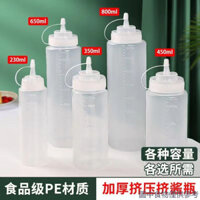 Pe Nhựa Nước Sốt Chai Bóp Nước Sốt Thương Mại Sốt Cà Chua Mứt Salad Đầm Bóp Chai Nhà Bếp Nước Sốt Hàu Nồi Bóp Chai