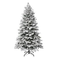 PE Snowy Christmas Tree 210cm 1127 tips -Cây Thông PE Tuyết 210cm 1127 Nhánh