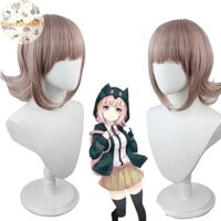 Peaceshells Anime Danganronpa Nanami ChiaKi Cosplay Tóc Giả Nữ Ngắn Tóc Giả Cosplay Anime Chịu Nhiệt Tổng Hợp Tóc Truyện Tranh Triển Lãm VN