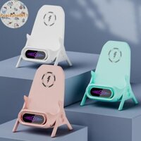 Peaceshells Đa Năng Di Động Ghế Mini Giá Đỡ Điện Thoại Di Động Sạc Nhanh 15W Sạc Không Dây Văn Phòng Để Bàn VN