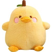 Peach CAT Trái Cây Dễ Thương Lê Vịt Sang Trọng Gối Vịt Thú Nhồi Bông Đồ Chơi Cho Trẻ Em Vàng 8 "