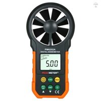 Peakmeter Máy đo tốc độ gió cầm tay Máy đo tốc độ gió cầm tay Máy đo tốc độ CFM Đồng hồ đo gió Nhiệt kế lưu lượng không khí với đèn nền LCD để thu thập dữ liệu thời tiết Ngoài trời Thuyền lướt sóng Câu cá