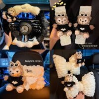 Pear Rose Car Interior Decoration Car Safety Belt Shoulder Pad Cover Cute Car Hanging Tissue Box Winter Car decorations pzKe