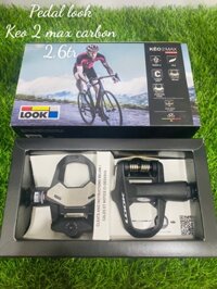 Pedal Look Keo 2 Max Carbon kèm cá chống trượt (Made in France)