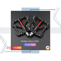 PEDAL XE ĐẠP - BÀN ĐẠP DRC DH609 - 3 BẠC ĐẠN (NHÔM CNC)