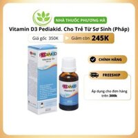Pediakid Vitamin D3. Bổ sung vitamin d3 cho trẻ từ sơ sinh (Pháp)