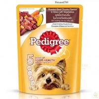 Pedigree pate bò nướng và rau 80g (gói)