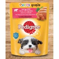 Pedigree Pate cho chó con dạng sốt vị bò, trứng và rau 80g