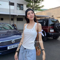 Peekaboo- Áo Balo Dáng Dài Đính Nút