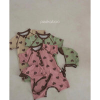 (PEEKABOO) suit bơi choco SIZE BABY, Mũ bơi S,M,L