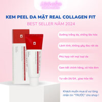 Peel da mặt Real Collagen Fit Hàn Quốc, Mặt nạ lột Collagen dưỡng trắng da mặt, Linh Nấm Skincare