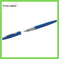 Pelikan Fountain Pen Jazz Noble Sapphire (Blue) for Right and Left-Handed Elegant Metal Cartridge Fountain Pen Medium Nib 821728