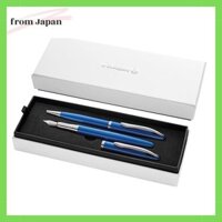 Pelikan Jazz Noble Set Fountain Pen and Ballpoint Pen with Cartridges, Sapphire Blue, Elegant Cartridge Fountain Pen (M), Metal Folding Box Included