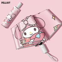 Pelliot Ngược Tay Cầm Dài Ô Tự Động An Toàn Chống Rơi Trẻ Em Dễ Thương Bền Chống Nắng Ô Sinh Viên