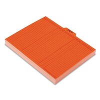 Pendaflex 2051 Out/Substitution Guides, 1/5 Top Tab, 11 pt Stock, Letter, Salmon, 100/Box