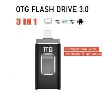 Pendrive 1TB Cho iPhone13 / 12 USB flash Ổ Đĩa Cho ipad HD Bộ Nhớ MicroOTG USB Di Động Cho Điện Thoại Android