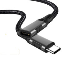 PENGQIAO PD100W USB-C Extension Cable Male to Female Type-C USB3.1 Gen2 Extender Core 5A 10Gbps Fast Charging Cable for