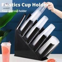 Pengtao09 4 Lớp Cốc Giấy Đựng Cốc Dùng Một Lần Giá Đỡ Cà Phê Sữa Trà Thanh Uống Cốc Đựng Nhựa Giá Để Đồ Cốc Chia Mới