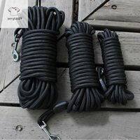 Pengtao09 Dây Xích Chó Nylon Đen Tập Đi Bộ Ngoài Trời Cho Chó Lớn Vừa 5M / 10M / 15M Mới