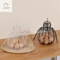 Pengtao09 Sắt Nghệ Thuật Trứng Giỏ Bảo Quản Hình Gà Trứng Hộ Gia Đình Rau Hộp Đựng Trái Cây Giá Sắp Xếp Giỏ Mới