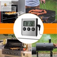 Pengtao12 Nhiệt Kế Nhà Bếp Kỹ Thuật Số Màn Hình LCD Đầu Dò Dài Cho Lò Nướng Thực Phẩm Thịt Báo Thức Hẹn Giờ Đo Dụng Cụ Mới
