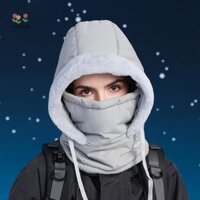 Pengtao13 Mùa Đông Có Mũ Trùm Đầu Balaclava Mặt nạ Nam Nữ Cổ Ấm Balaclava Trượt Tuyết Ngoài Trời Mũ Chống Gió Dày Sang Trọng Lông Tơ Beanies Hood Mới