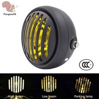 [Pengtao35] Kim Loại Đen Retro Đèn Pha Tròn Xe Máy Nướng Đèn Pha Xe Máy Retro Đèn Pha Xe Máy Moto Xe Tay Ga Đèn Pha Halogen COD