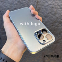 Penqi Deluxe Chống Sốc Chống Vân Tay AG Ốp Lưng Cứng Điện Thoại Có Bảo Vệ Camera Cho iPhone 15 14 13 12 11 Pro Max 11pro Ốp Lưng Cao Cấp