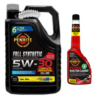 PENRITE - Combo Dầu nhớt động cơ ô tô EVERYDAY FULL SYNTHETIC 5W-30 6L & Phụ Gia Súc Béc Xăng PETROL INJECTOR CLEANER