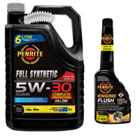 PENRITE - Dầu nhớt động cơ ô tô  EVERYDAY FULL SYNTHETIC 5W-30 6L & Phụ gia vệ sinh động cơ ENGINE FLUSH