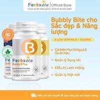 Pentavite Bubbly B Viên nhai vitamin B vị chanh sủi (30 viên, người lớn) hỗ trợ thần kinh, miễn dịch, năng lượng (3 chai