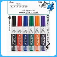 Pentel Whiteboard Marker Fits Board Fit Core Bold 6 Colors EMWL5BF6ST