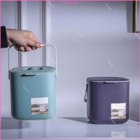 Pepa 2 Tầng Nhựa Rác Nhà Có Thể Có Tay Cầm Phân Phân Xả Thùng Rác Thùng Rác Hộp Sắp Xếp Lưu Trữ Bas