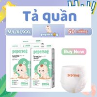 Pepersog tả quần Hấp Thụ 650ml Ngủ an lành suốt đêm Tã Bỉm Quần M/L/XL/XXL/XXXL 50miếng Bỉm Quần Cao Cấp Tã Quần Cho Bé