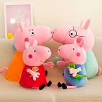 Peppa Pig Mummy Pig Daddy Pig Doll Doll Pig Dễ Thương Trẻ Em Bé Gái Quà Tặng Sinh Nhật Sang Trọng Đồ Chơi Trẻ Em Đồ Chơi Nhồi Bông Ragdoll Muppet Đồ Chơi Làm Dị Peppa Pig George Pig Mummy Pig Daddy Pig FX0U